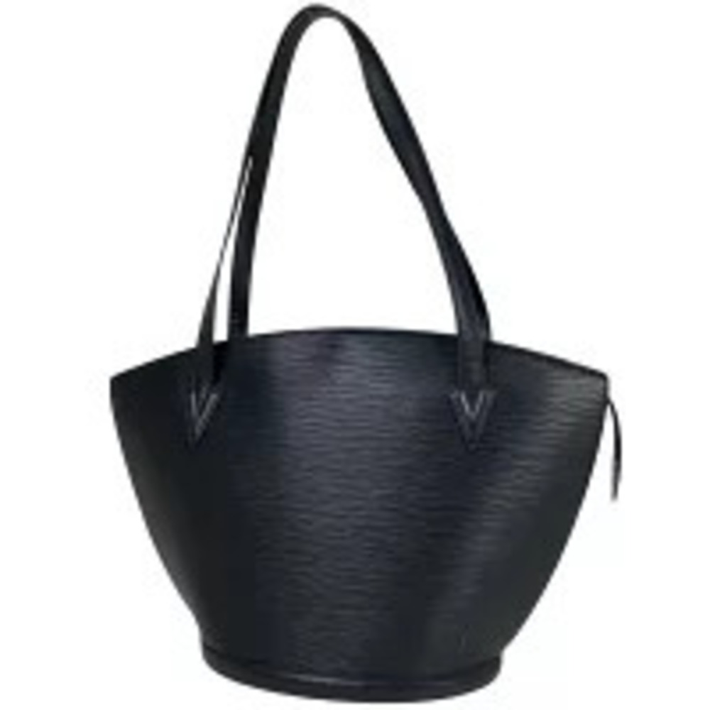 Louis Vuitton Saint Jacques Shopping Shoulder Bag Tote Epi Leather Noir Black